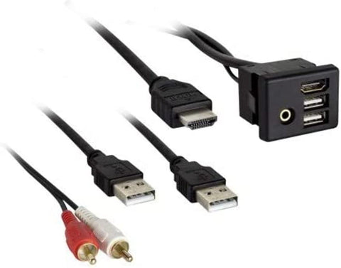 Axxess Integrate by Metra USB AUX HDMI Replacement Panel for GM 2014-2017, Black