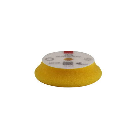RUPES Orbital Foam Polishing pad for Car Sanding, Polishing & Waxing, Dual Action Polisher Pad, Car Cleaning Supplies for Compounding (Yellow, 80/100mm, Single Pad, Fine)