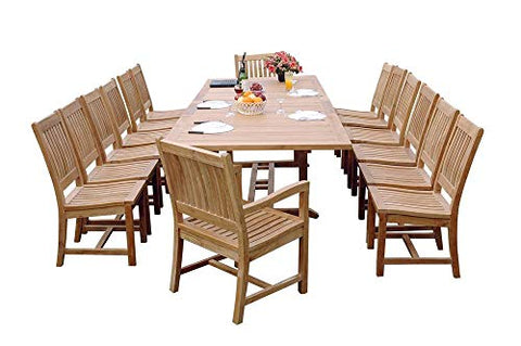 Anderson Teak SET-331 7-Pc Catania Dining Set (Cast Slate)