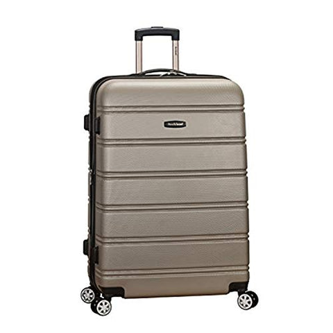 Rockland Vara Softside 3-Piece Upright Luggage Set, Expandable,Black dot, (20/22/28)
