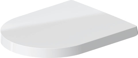 Seat and cover ME by STARCK white hinges ss w. automatic closure
