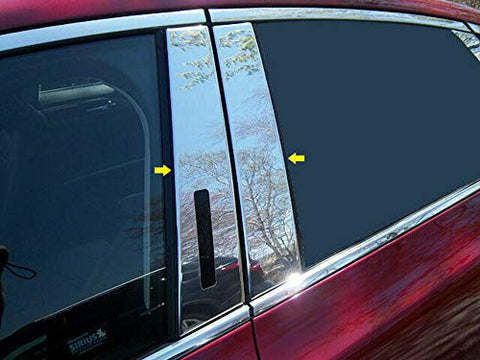 QAA is Compatible with 2013-2020 Lincoln MKZ 4 Piece Stainless Pillar Post Trim, Includes keyless Entry Touch pad PP53630
