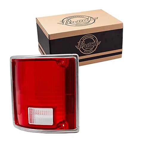 Tail Light Lens for 1975-1986 C10 Lens w/Chrome Trim for 1973-1986 C10 Suburban for 1979-1991 C1500 for 1979-1986 C1500 Suburban for 1975-1986 C20 for 1979-1991 C2500 for 1973-1991 Blazer 5968329