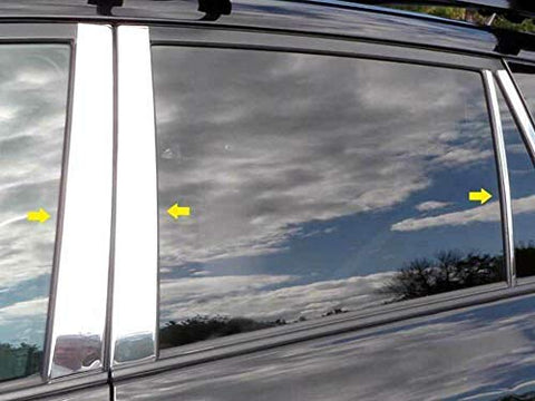 QAA is Compatible with 2006-2012 Toyota Rav4 6 Piece Stainless Pillar Post Trim PP26181