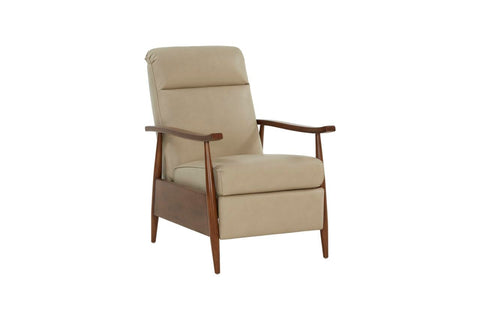 Barcalounger 7-1158 Hampton Push Thru The Arms Recliner, Shoreham Cream