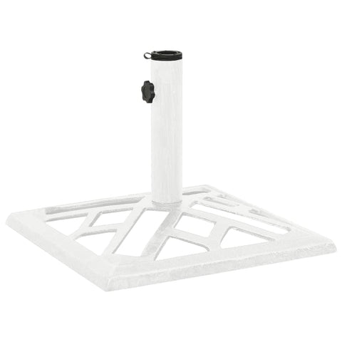 vidaXL Umbrella Base White 17.3"x17.3"x12.2" Cast Iron