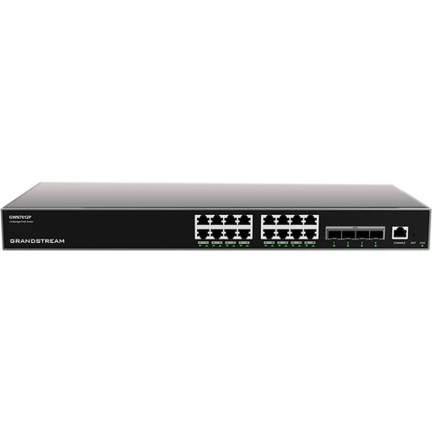Grandstream GWN7812P | 16-Port Gigabit Ethernet Layer 3 Managed PoE Switch