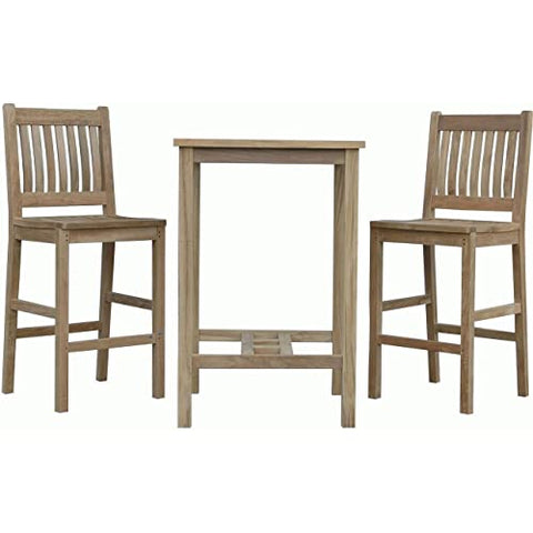 Anderson Teak Avalon Outdoor Bar Table Set