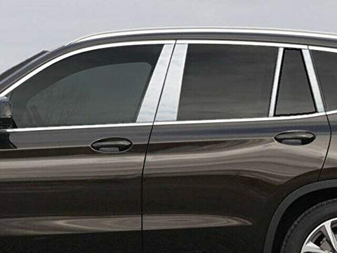 QAA is Compatible with 2018-2024 BMW X3 8 Piece Stainless Pillar Post Trim PP18942