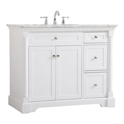 Elegant Decor Indoor Modern Under Sink Bathroom Fixtures Storage Organizer Cabinet 48 inch Single Bathroom Vanity - Natural Oak