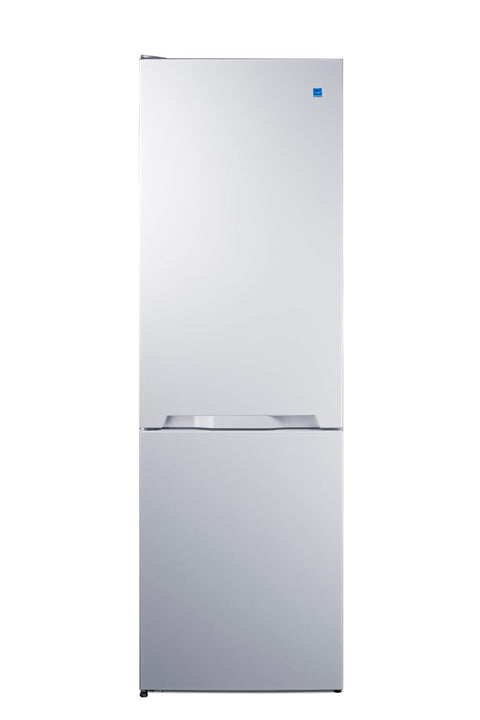 Summit 24" Bottom Freezer Refrigerator, Counter Depth Refrigerator- Freezer, Energy Star, White - FFBF121WLHD (Left Hand Door)