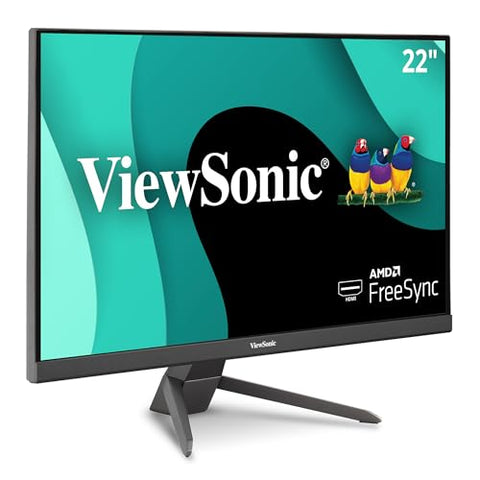 ViewSonic VX2267-MHD 22 Inch 1080p Gaming Monitor with 100Hz, 1ms, Ultra-Thin Bezels, FreeSync, Eye Care, HDMI, VGA, and DP