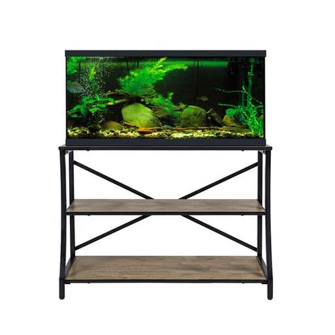 American Furniture Classics Model 525ARB Oval End Table in Aruba Blue with a Black Base Made in the USA