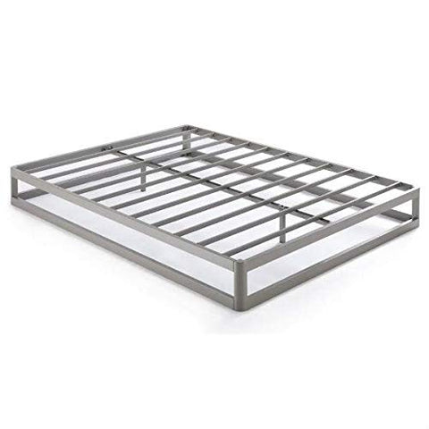 Fast Furnishings King Size Modern Low Profile Heavy Duty Metal Platform Bed Frame