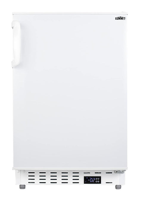 ADA compliant built-in or freestanding 20 wide manual defrost all-freezer for residential use