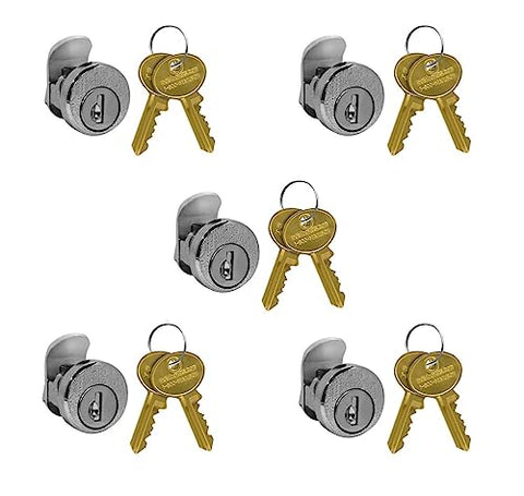 Standard Locks - Replacement for Salsbury Data Distribution Mailbox Door with 2 Keys per Lock - 5 Pack