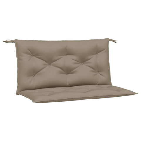 vidaXL Taupe Garden Bench Cushions Set â€“ 39.4"x19.7"x2.8" â€“ Water- Oxford Fabric, Non-Slip with Ropes, Adaptable for Outdoor/Patio and Indoor Use