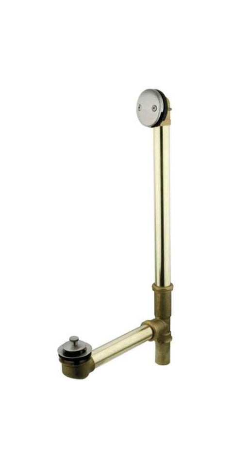 Kingston Brass DLL3188 Bath Tub Drain and Overflow, Brushed Nickel 27.5 x 12.5 x 1.75