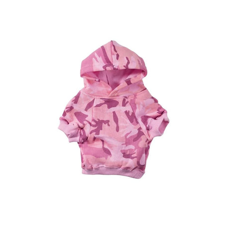 Casual Canine Camo Hoodie for Dogs, 24" XXL, Pink