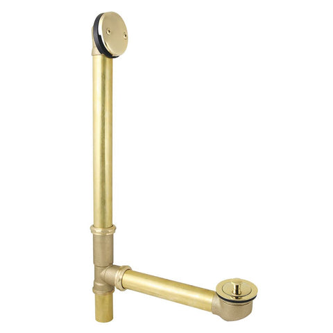 Kingston Brass DLL3182 Made to Match Clawfoot Tub Drain, Polished Brass 27.5 x 12.5 x 1.75