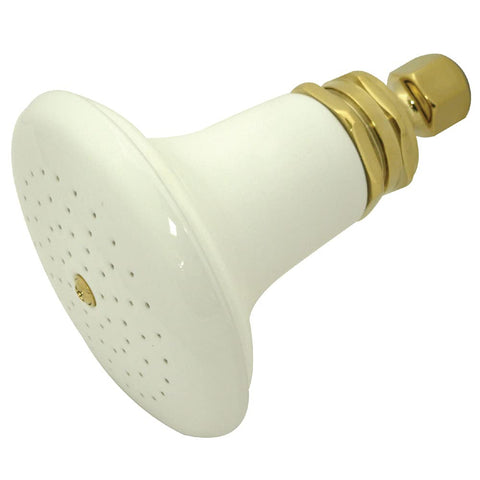 Kingston Brass P50PB Designer Trimscape Victorian Ceramic Showerhead, Polished Brass