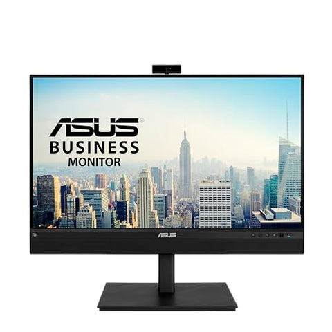 ASUS 27” 1440P Video Conference Monitor (BE27ACSBK) - QHD (2560 x 1440), IPS, Built-in 2MP Webcam, Mic Array, Speakers, Eye Care, Wall Mountable, AI Noise-canceling, USB-C, HDMI, Zoom Certified,Black