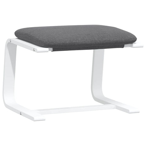 vidaXL Ottoman, Footstool for Relaxing Chair Pouf, Hassock Stool Footrest, Pouffe Ottoman Foot Stool Living Room Seat, Modern Style, Dark Gray Fabric