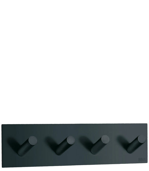 Beslagsboden Quadruple Wall Mounted Hook Finish: Black Matte Stainless Steel