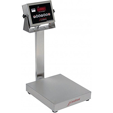 Bench Scale, Electronic, 12" x 10", 30 Lb Capacity, Stainless Steel, 205 Indicator
