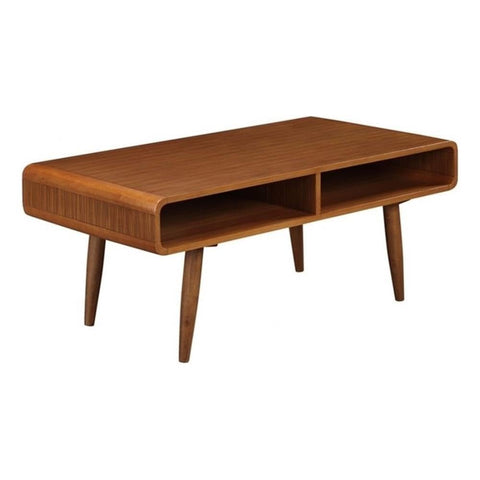 Boraam Zebra Series Halmstad Coffee Table, Rich Walnut