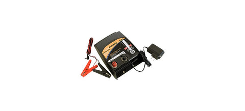 Dare Products DPP400 Ultra Low Impedance Power Pro Series Fence Energizer, 110V Plug-in or 12V Battery Dual Power, Controls Mid- to Large-Sized Animals, Exotics and Wildlife Up to 100 Acres/25 Miles