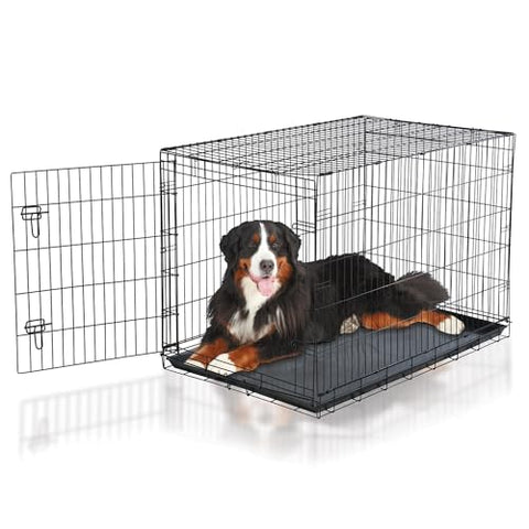 Proselect Easy Dog Crates for Dogs and Pets - Black; Extra Large