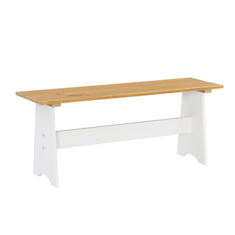 Linon Linson Large Backless Bench Honey White