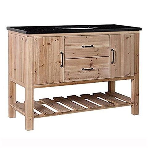 Bellaterra Home 6004-48-NL-BG Bathroom Vanity, 48, Natural