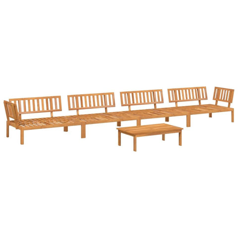 vidaXL 5-Piece Garden Sofa Set Made of Pallets Solid Wood Acacia