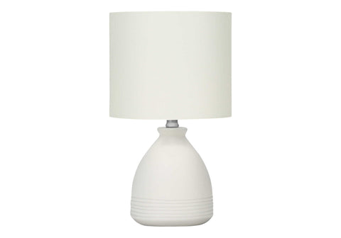 Monarch Specialties I 9741 LightingTable Lamp, Cream Ceramic, Ivory/Cream Shade, Modern
