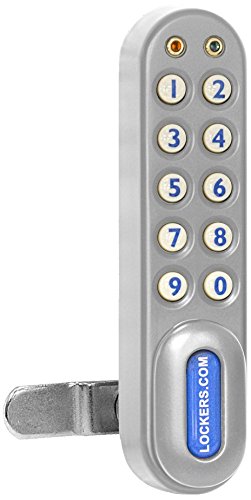Electronic Lock - for Solid Oak Executive Wood Locker Door - Silver