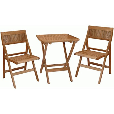 Anderson Teak Set-22 Windsor 3 Piece Picnic Outdoor Bistro Set
