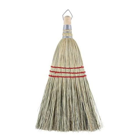 Corn Whisk Broom Corn Fiber Bristles 9 inch Bristle Length Yellow 12/Carton