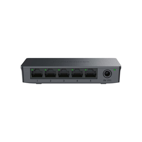 Grandstream GWN7700 | 5-Port Gigabit Ethernet Unmanaged Network Switch | Plug & Play | Desktop/Wall-Mount | Plastic Case
