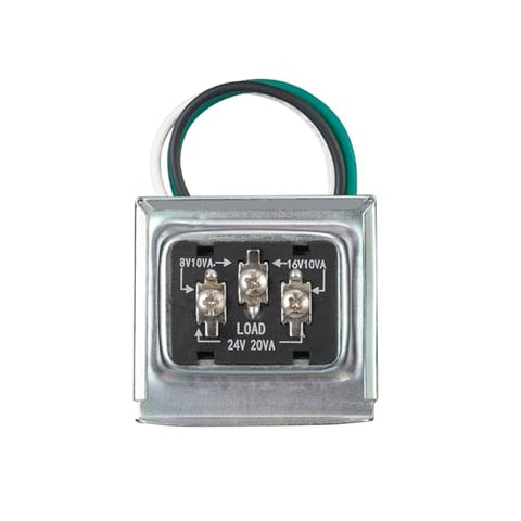 Heath Zenith SL-125-90 Silver Finish Wired Trivolt Clamp-On Transformer Compatible with Most Smart Video Doorbells and Any Wired Chimes and Buttons
