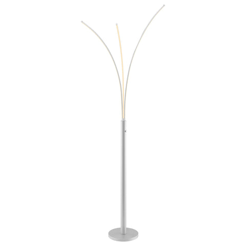 Lite Source Monita 80 3/4" Silver Metal LED Arc Floor Lamp