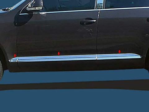 QAA is Compatible with 2004-2010 Kia Amanti 4 Piece Stainless Rocker Panel Trim, On The Rocker, 3.375" Width TH24800