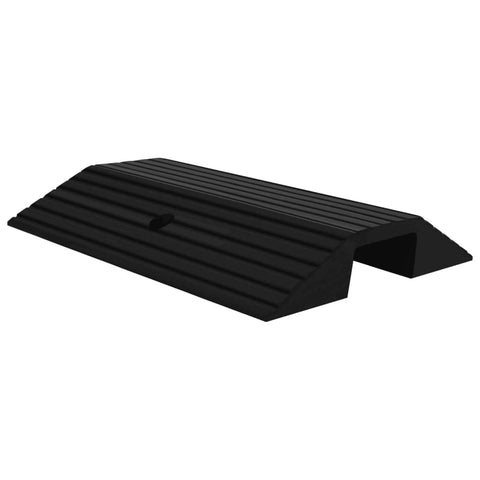 vidaXL Bridge Threshold Ramp 19.3x15.7x3.1 Rubber