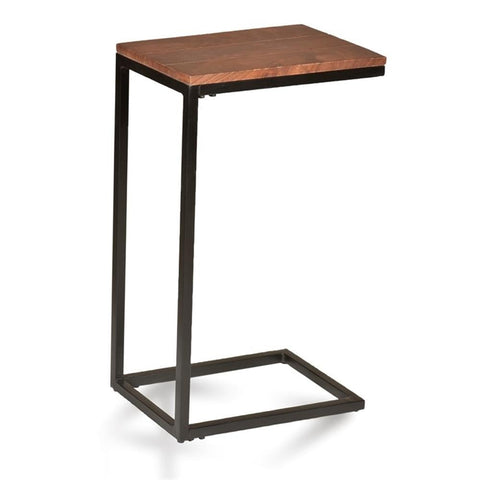 Carolina Classic Aggie Wood Computer Tray Table in Chestnut and Black