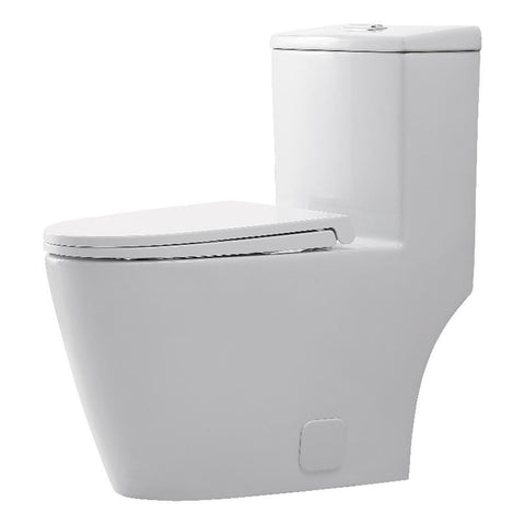 Elegant Kitchen and Bath Winslet 16" Ceramic One-piece Elongated Toilet in White