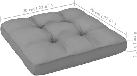 vidaXL Patio Loveseat, Outdoor Patio 2-Seater Sofa with Cushions, Loveseat Sectional Sofa Conversation Set for Garden Balcony Deck, Solid Wood Pine
