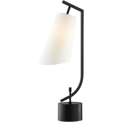Lite Source Xandra 32" High Black Metal Angular Modern Table Lamp