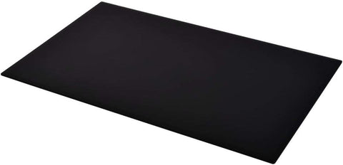 vidaXL Black Tempered Glass Table Top | Rectangular 39.4X24.4 in Heat Resistant Scratch Elegant Dining Coffee Surface Indoor Outdoor Use Replaceable Large Modern