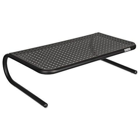Metal Art Monitor Stand 19 inch X 12.5 inch X 5.25 inch Black Supports 30 Lbs